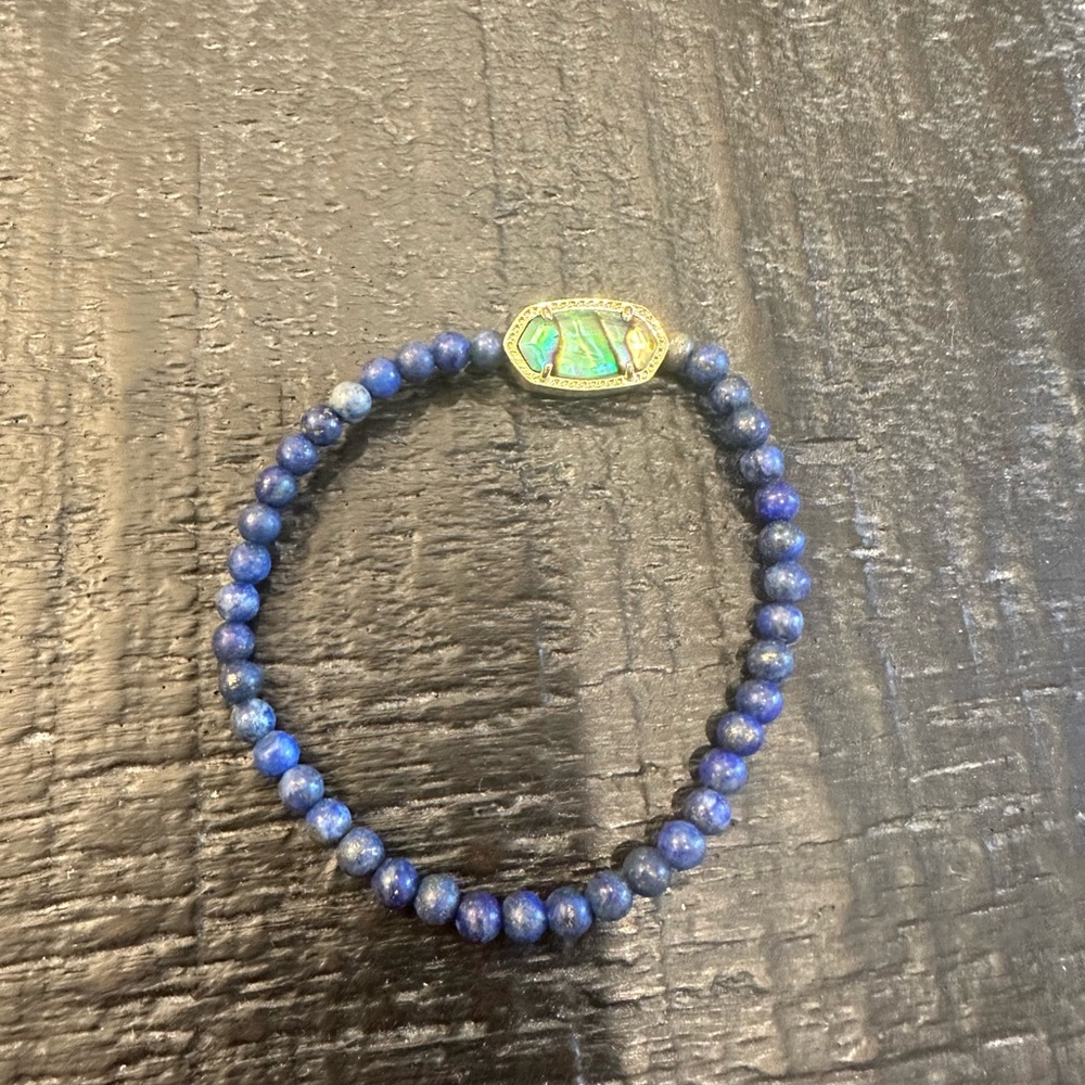 Kendra Scott Beaded Elaina Bracelet Gold and Abalone - Picture 3 of 4